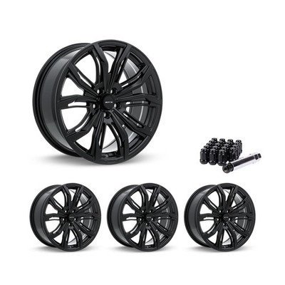 5x114.3 Set of 4 16'' Rims Black Alloy Wheel fits 2006-12 Ford Fusion, OEK7 RTX