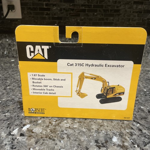 EXCAVADORA HIDRÁULICA NORSCOT # 55107 CAT 315C - MODELO DIECAST ESCALA 1/87 - Imagen 8 de 12