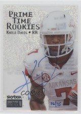 2013 Fleer Retro 6/75 Knile Davis #PTR-14 Auto 14dh