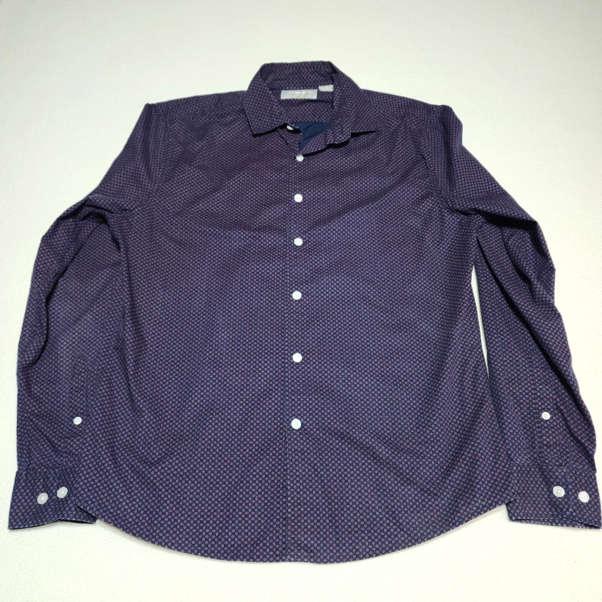 claiborne slim fit mens dress shirts Claiborne Mens Slim Fit Long Sleeve Grey Button-Up Dress Shirt Size 18