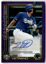 2025 Topps Milb No. PD-63 Joe Vetrano Pro Debut Auto Purple 299/299
