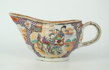 Antique Chinese Famille Rose Export Porcelain Gravy Boat Jug 18th C QIANLONG
