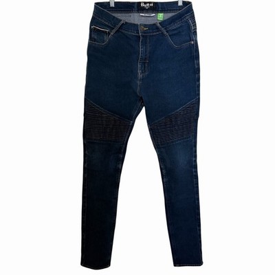 Bull-it Built To Ride CE AA Motorcycle Jeans Men s 30R Skinny Armored Biker Pant