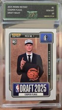 COOPER FLAGG Rookie Card Gem Mint EJE 10 2025 Panini Instant NBA Draft Night RC