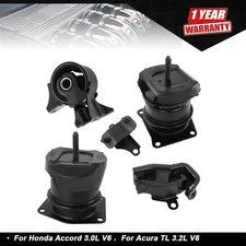 5Pcs Engine Motor Mount Kit For Honda Accord 3.0L V6 1998-02 Auto Transmission