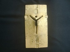 Relief Wandkreuz , Schmiedekreuz,Gu&szlig;eisen , goldener &Uuml;berzug ,Marke Abteiwaren