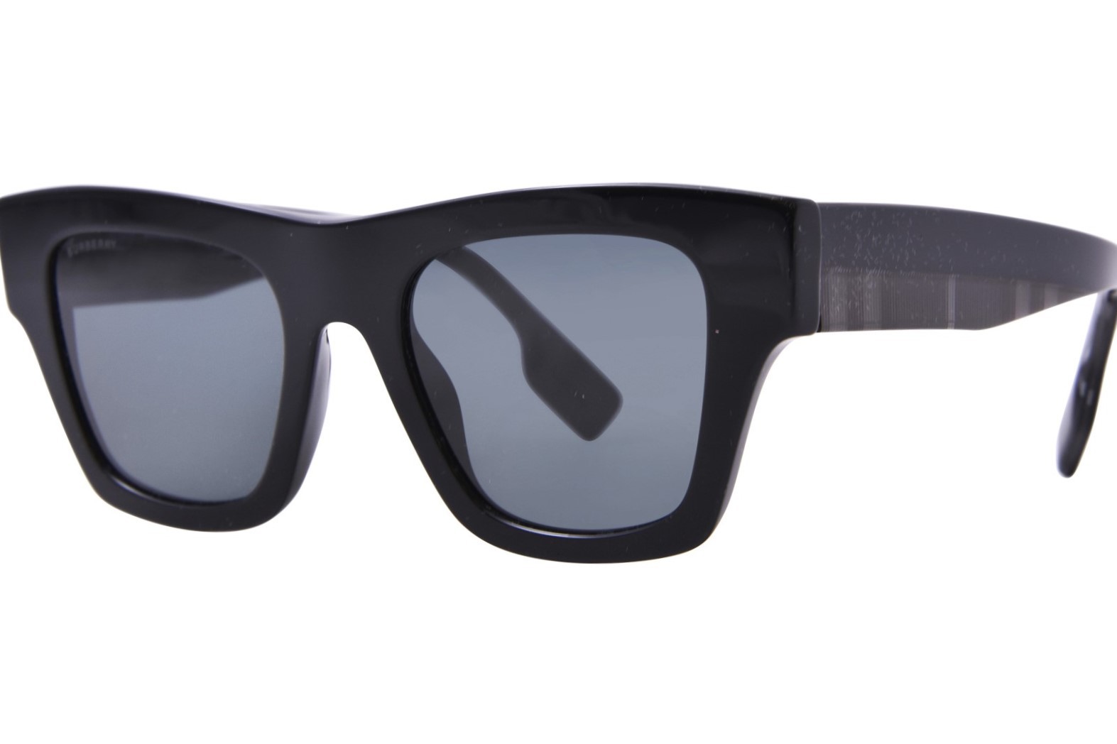 Солнцезащитные очки Burberry Ernest BE4360 399687 Мужские черныетемно-серые квадратной формы 23890₽