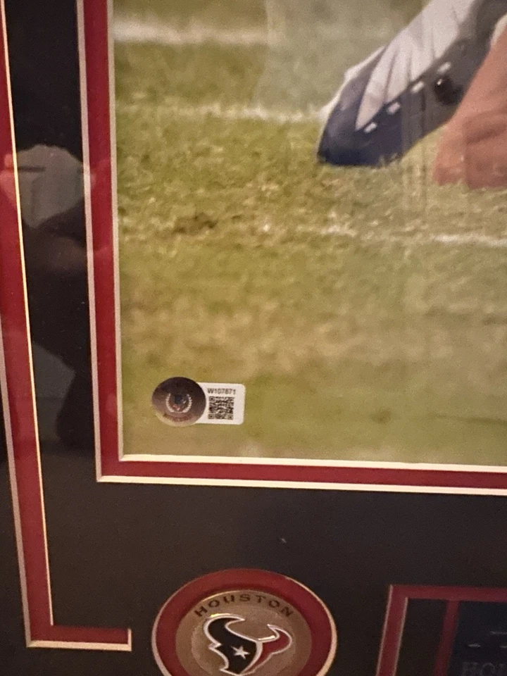 Houston Texans Andre Johnson Fight Autographed Photo - Image 2 of 3