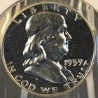 1959 Proof Franklin Half Dollar