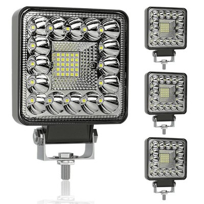 4 Inch LED Spot Light for Truck, 123W 12000LM 12V 24V LED Tractor Driving Lights