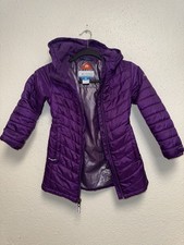 Columbia Omni-Heat Kids XS Purple Hooded Insu...