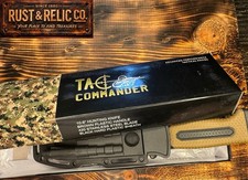 Coltello da caccia TAC Commander 10,6" 420 SS fodero lama parzialmente seghettato 