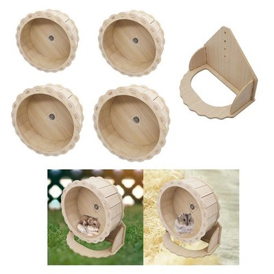 Hamsterlaufräder aus Holz, leise Heimtrainer, stabiles und langlebiges Spielzeug