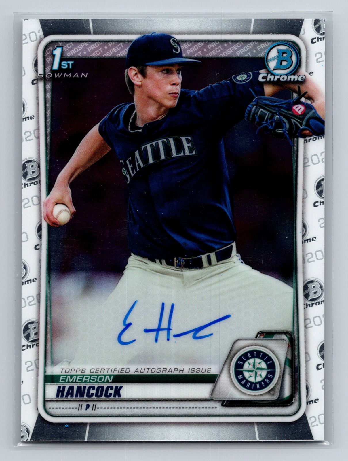 2020 Bowman Draft - Emerson Hancock #CDA-EHA - Chrome Draft Pick Autographs