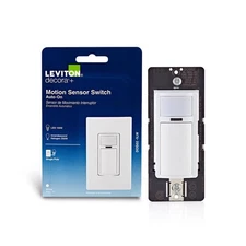 Leviton DOS02-1LW 2.5A 120V Single-Pole Decora Motion Sensor In-Wall Switch