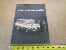 1966 Dodge Sportsman Wagon Van Sales Brochure 8pg Original 766 Rev