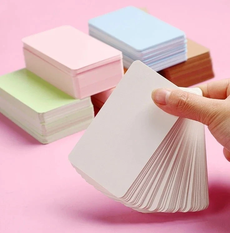 200 tarjetas de juego en blanco - hágalo usted mismo tarjetas flash juego mensaje de estudio y tarjetas de regalo
