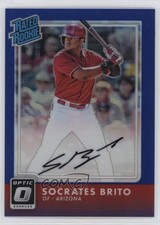 2016 Donruss Optic Rated Rookies Signatures Blue 40/75 Socrates Brito Auto 0e2x