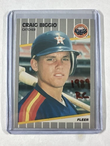 1989 Fleer | #353 Craig Biggio (RC) | NMT-MT | Not Glossy