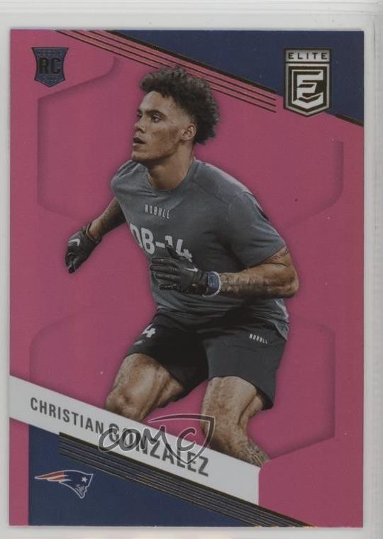 2023 Panini Donruss Elite Rookies Pink Christian Gonzalez #120 07qd