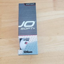 Wilson Soft Duo Golf Balls White 1 Pack 3 Balls Total NEW