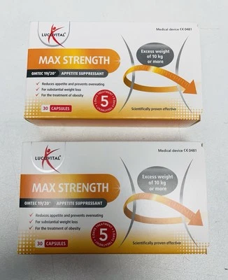 Lucovital Max Strength 30 Capsules Diet Pills For Weight Loss 21£ For Pack Of 2