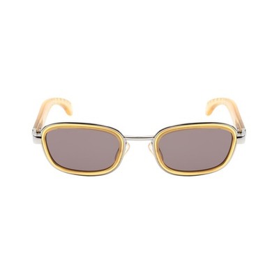 Sunglasses Max Mara '90s transparent yellow geometric frame ORIGINAL NEW