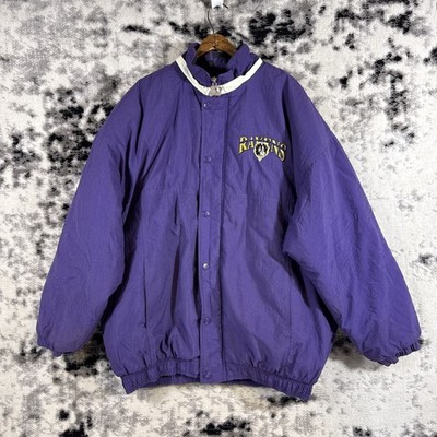 RAVENS 紫ジャケット Vintage Starter Baltimore Ravens Jacket Mens Size XXL Purple