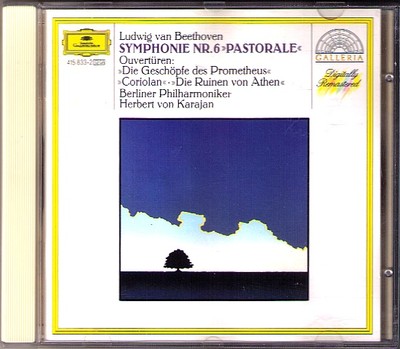 Herbert von KARAJAN: BEETHOVEN Symphony 6 Pastorale Geschöpfe des Prometheus CD