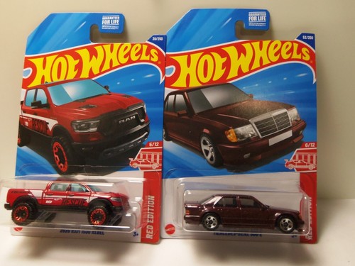 2025 Hot Wheels Target Red Edition Dodge Ram & Mercedes Benz - MONMC - 1/64 S