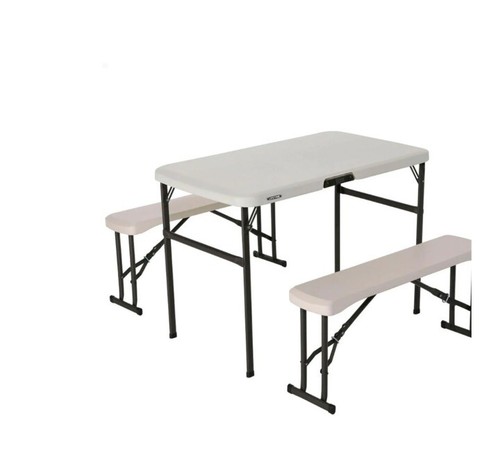 Lifetime | Table set with chairs Lifetime Cream 106 x 61 x 74 cm