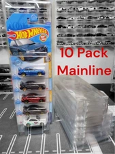 10 Pack of Hot Wheels Mainline Matchbox Protectors 5 Car Display Case Holders