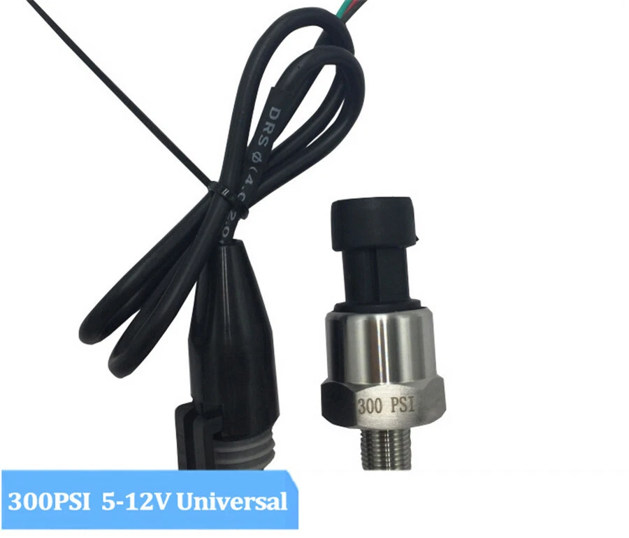 Sensor de presión 0-300 PSI aceite combustible aire agua transductor transductor transmisor medidor Foto 2 de 4