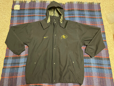 [Excellent] Mens Large Nike Teams CU Nike Hardshell Black Jacket USA (Goretex?)