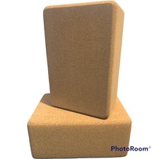 Volcano Cork Yoga Blocks 2 Pack Set And Yoga Strap Set -Cork produced in Port...