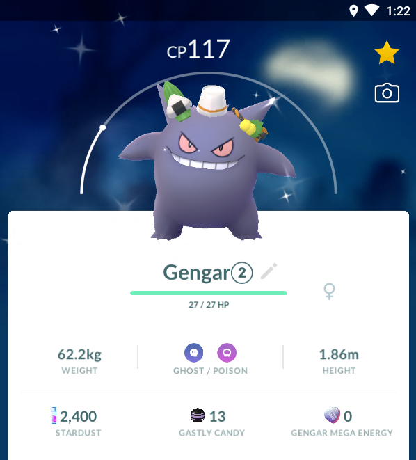 Shiny Spooky Gengar PTC