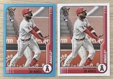 2021 Big League Base JO ADELL RC Blue Parallel SP + Base Card #99 - LA Angels