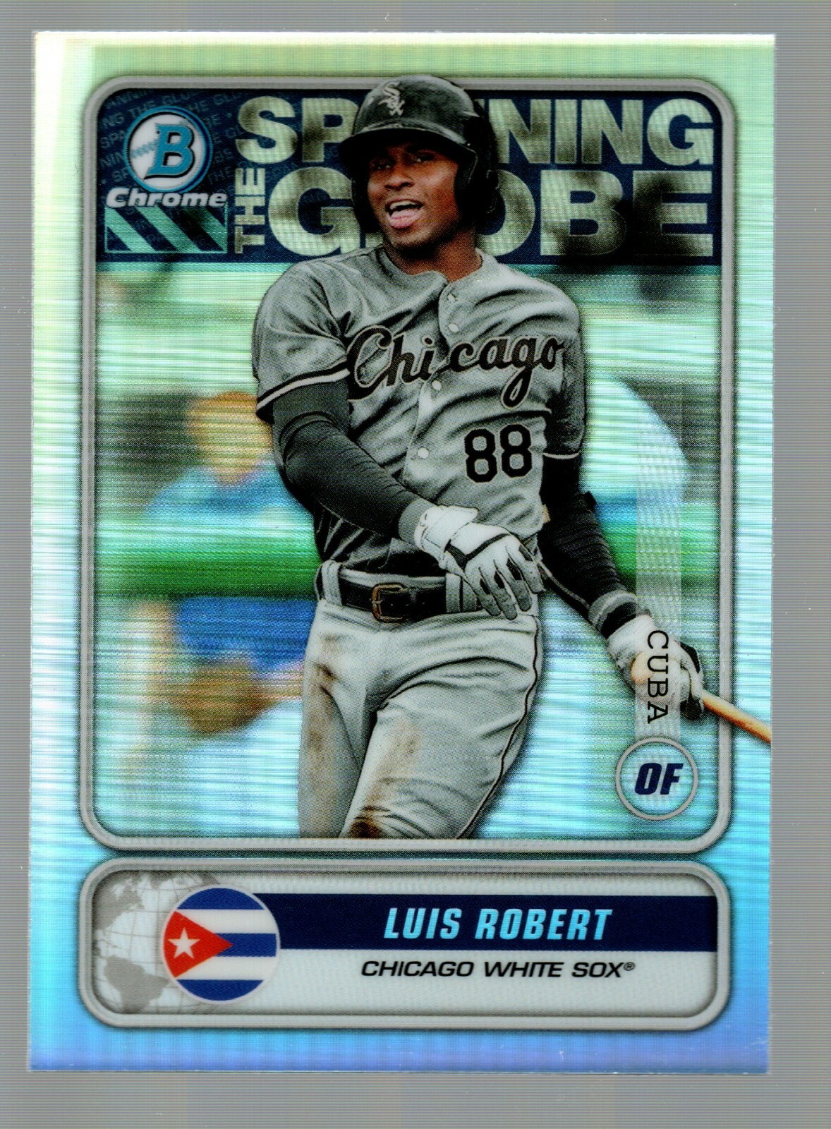 2020 Bowman Chrome Mega Box Spanning the Globe Refractors #STGLR Luis Robert