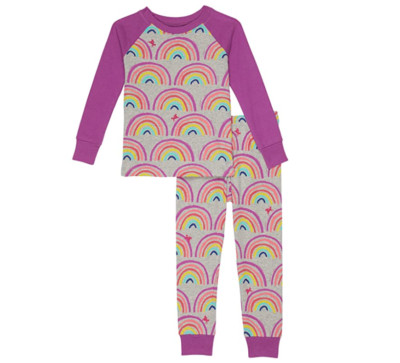 Hatley Little Kid Boys Rainbow Dreams Raglan Pajama Set Multi Size 2T