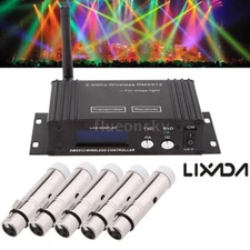 Lixada 2.4G ISM DMX512 Wireless Controller Transmitter Receiver for Stage Light