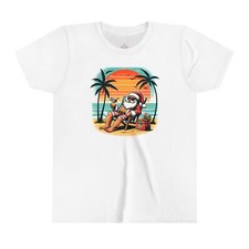 Santa On The Beach Youth Short Sleeve Tee