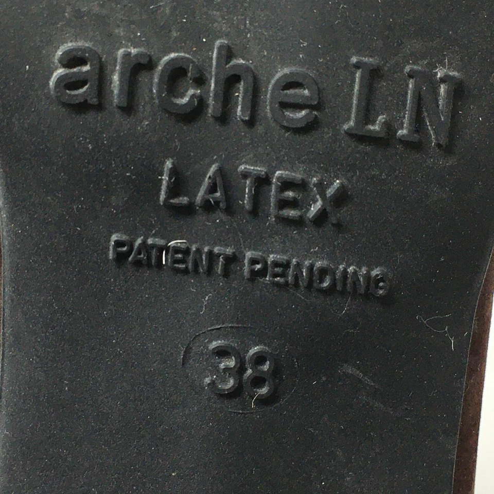 Arche Ln Botines Botines Zapatos Mujer Talla 7 EE. UU. 38 UE Cuero Marrón Cremallera Foto 3 de 4