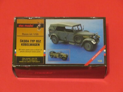 PLUS MODEL 103 SKODA SUPERB 3000 TYP 952 KUBELWAGEN Kfz.15 1:35 | eBay