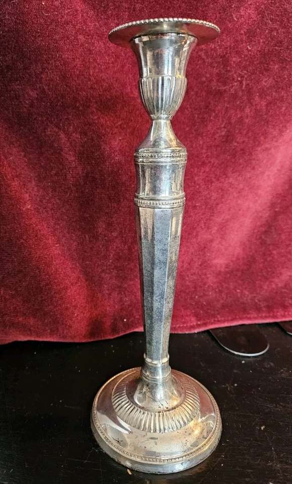 Candlesticks Paradigm Silverplate Neoclassical 10 " India Foto 2 de 4