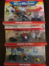 Micro Machines Marvel Comics X-Men and Spider-Man Set of 3