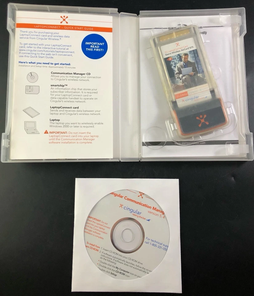 Sierra Wireless AirCard 875 Cingular 3G Laptop Connect Card Broadband Vk04 - Image 2 of 3