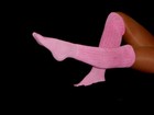 Pink Slouch Socks  Knee Hooters Uniform  Run Hike Walk Yoga Lg Warm Soccer Gym  — photo 4