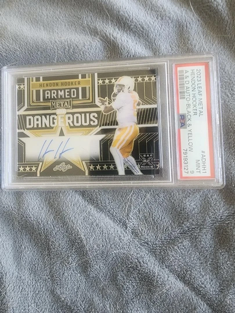 Hendon Hooker Leaf Metal Armed & Dangerous Autographs #ADHH1 Black & Yellow