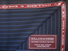 Holland & Sherry 100% WOOL WORSTED SUITING FABRIC “CRISPAIRE”  = 1.73 m.