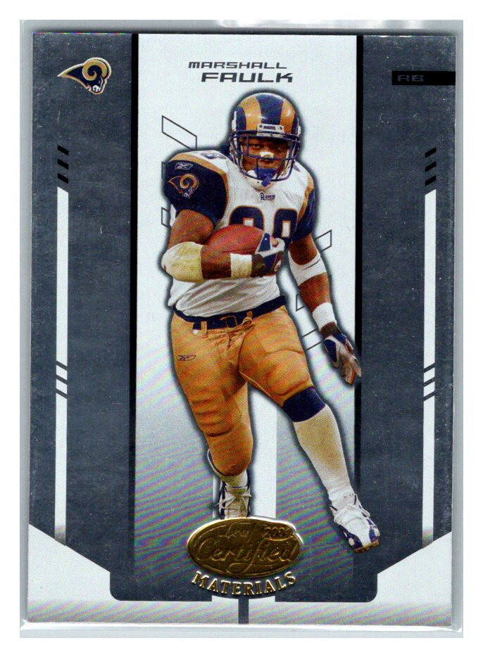 2004 Leaf Certified Materials - Marshall Faulk #109 TC8036